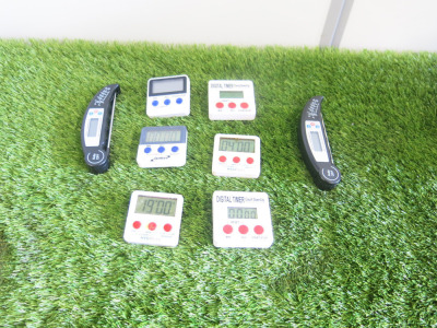 Lot of Thermometers & Timers to Include: 2 x Thermometers & 6 x Timers.