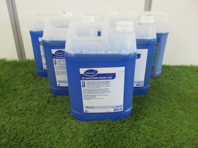 6 x Diversey 2B Machine Rinse Aid, 5lt Containers.