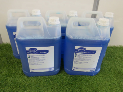 5 x Diversey 2C Glass Machine Rinse Aid, 5lt Containers.