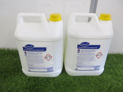 2 x Diversey 4D Machine Glass Renovator, 5lt Containers.