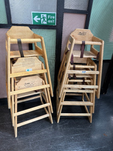 3 x Tablecrafts Children's High Chair.