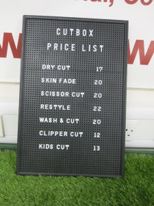 Peg Letter Board. Size H46 x W31cm. Comes with Letters as Per Picture.