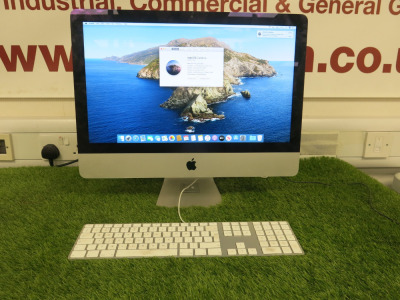 Apple 21.5" iMac, Running macOS Catalina, 2.7GHz Quad Core Intel Core i5, RAM 8GB, Hard Drive 1TB, Model A1418, S/N D25JR290DNCR. Comes with Keyboard.