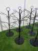 9 x Metal Tree Cocktail/ Wine Glass Holders, 10 Glasses per Holder. - 2