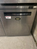 Foster Stainless Steel Undercounter Freezer, Model LR200, S/N E5449593. Size H82 x W60 x D65. NOTE: missing internal shelf & fixings.