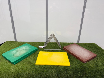 Stainless Steel Cutting Board Rack with 5 x Chopping Boards