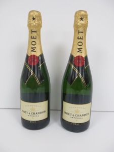 2 x Bottles of Moet & Chandon Imperial Champagne, 750ml.