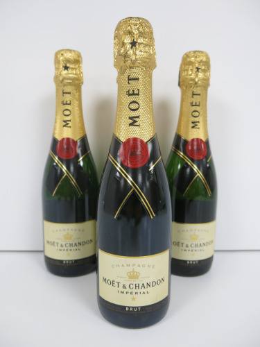 4 x Bottles of Moet & Chandon Imperial Champagne, 375ml.