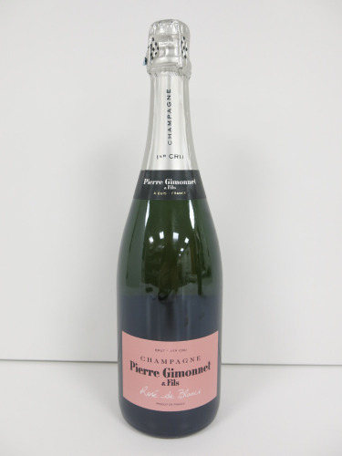Bottle of Pierre Gimonnet & Fils Rose De Blancs 1er CRU Champagne, 750ml.