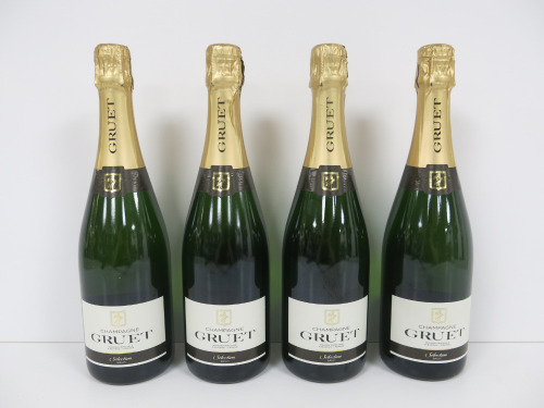 4 x Bottles of Gruet Champagne, Selection Brut, 750ml.