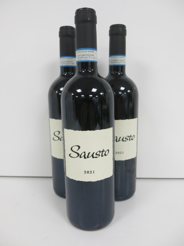 3 x Bottles of Monte Dall Ora Sausto Red Wine, 2021, 75cl.
