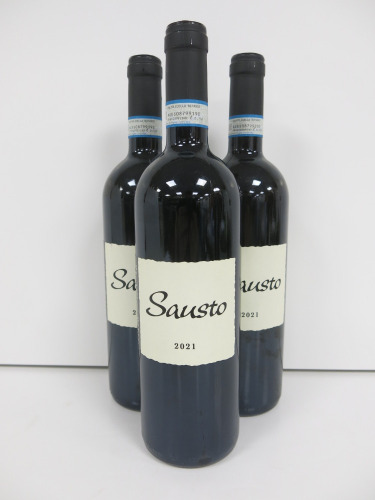 3 x Bottles of Monte Dall Ora Sausto Red Wine, 2021, 75cl.