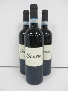 3 x Bottles of Monte Dall Ora Sausto Red Wine, 2021, 75cl.
