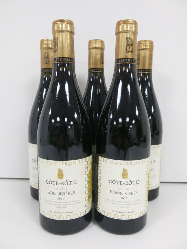 5 x Bottles of Yves Cuilleron Cote Rotie Lieu Dit Bonnivieres Red Wine, 2017 , 75cl.