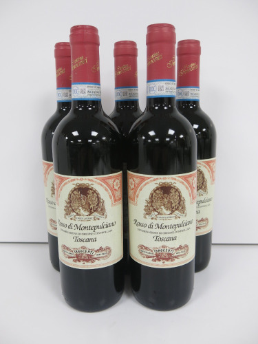 5 x Bottles of Cantine Innocenti Rosso di Montepulciano Red Wine, 2020, 75cl.