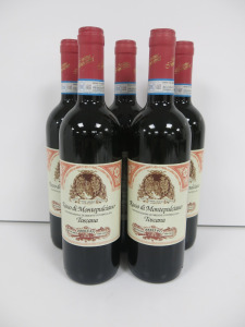 5 x Bottles of Cantine Innocenti Rosso di Montepulciano Red Wine, 2020, 75cl.