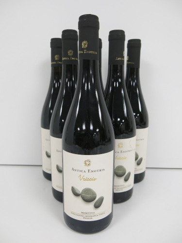 6 x Bottles of Antica Enotria Primitivo Puglia Red Wine, 2022, 75cl.