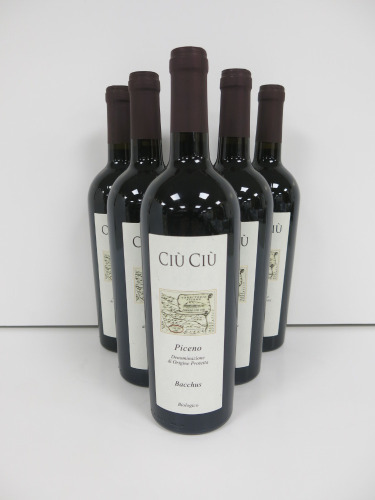6 x Bottles of CIU CIU Piceno Bacchus Red Wine, 2022, 75cl.