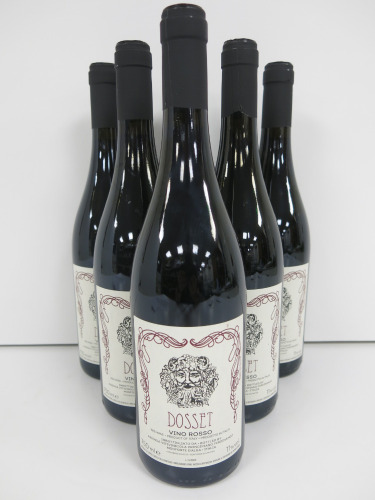 6 x Bottles of Dosset Vino Rosso Red Wine, 2023, 75cl.