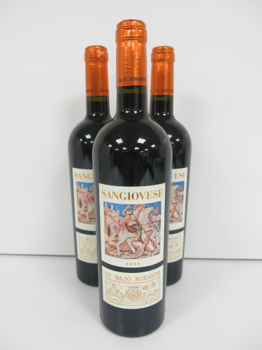 3 x Bottles of Sangiovese Di Majo Norante Red Wine, 2020, 75cl.