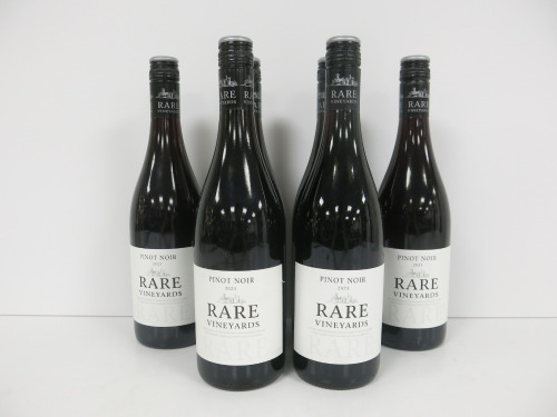 6 x Bottles of Pinot Noir Rare Vineyards Red Wine, 75cl.