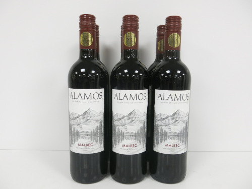 6 x Alamos Malbec 2023 Red Wine, 75cl.