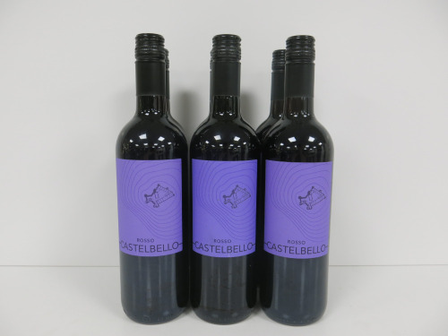 6 x Rosso Castebello Red Wine, 75cl.