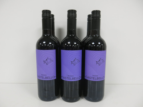 6 x Rosso Castebello Red Wine, 75cl.