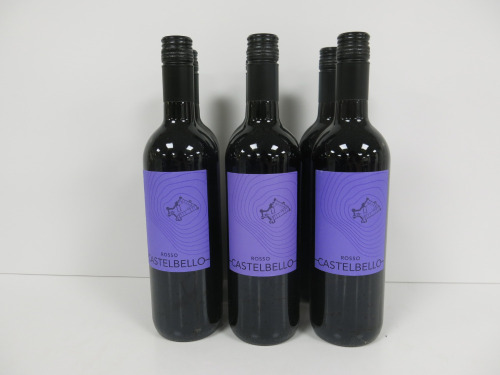 6 x Rosso Castebello Red Wine, 75cl.