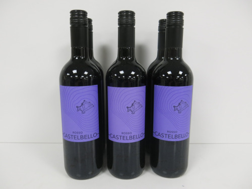 6 x Rosso Castebello Red Wine, 75cl.