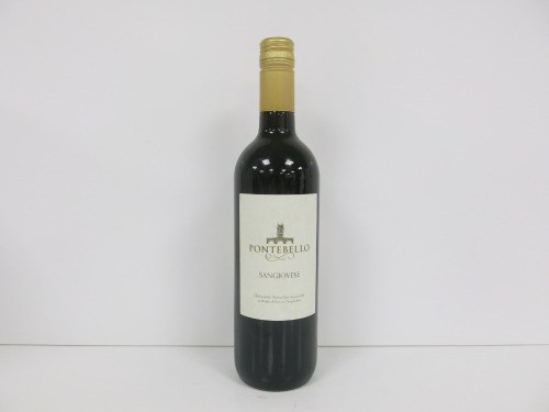 1 x Crate of 12 Bottles of Pontebello Sangiovese Red Wine, 75cl.