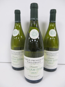 4 x Bottles of Domaine William Fevre Chablis Premier Cru Vaulorent White Wine, 2019, 75cl.
