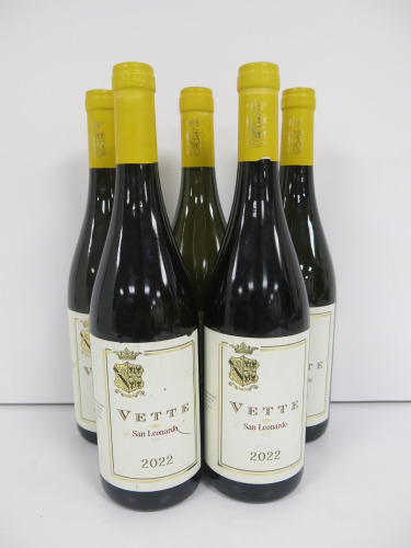 5 x Bottles of San Leonardo Vette White Wine, 2022, 75cl.