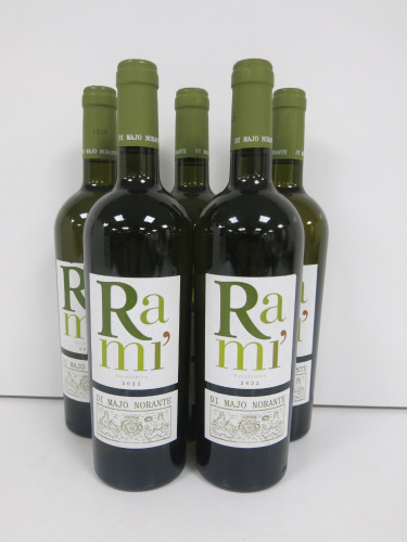 5 x Bottles of Rami Falanghina Di Majo Norante White Wine, 2022, 75cl.