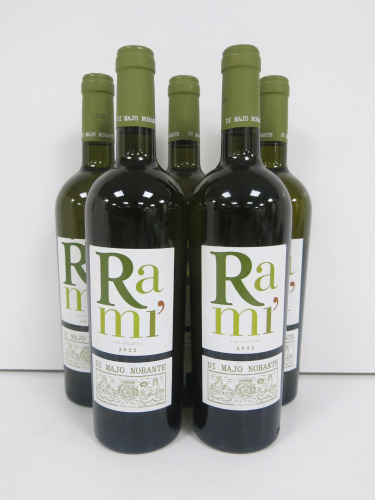 5 x Bottles of Rami Falanghina Di Majo Norante White Wine, 2022, 75cl.