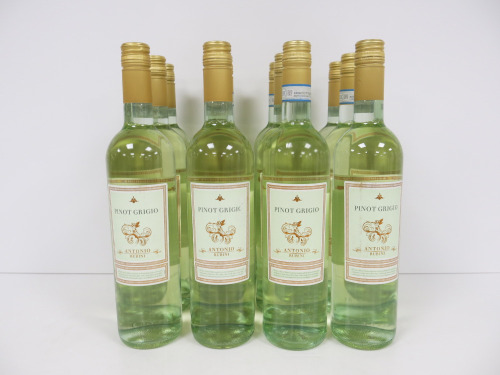 12 x Bottles Pinot Grigio Antonio Rubini White Wine, 750ml.