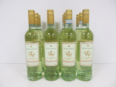 12 x Bottles Pinot Grigio Antonio Rubini White Wine, 750ml.