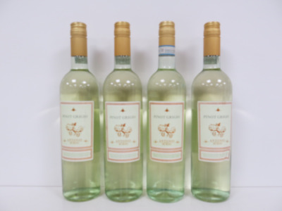 4 x Bottles of Pinot Grigio Antonio Rubini White Wine, 750ml.