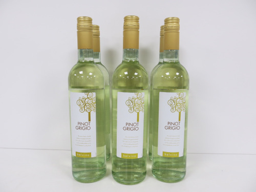 5 x Pinot Grigio Belvino 2024 White Wine, 7850ml.