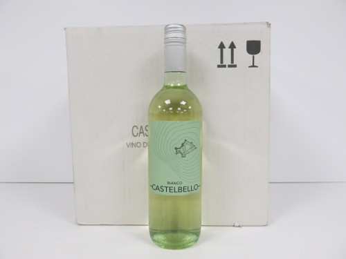 1 x Crate of 12 Bianco Castelbello White Wine, 750ml.