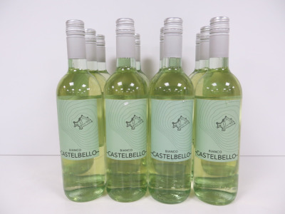 12 x Bottles of Bianco Castelbello White Wine, 750ml.