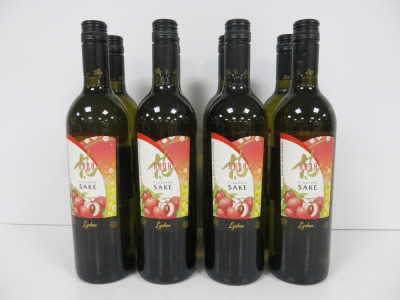 8 x Hana Flavoured Sake, 75cl.