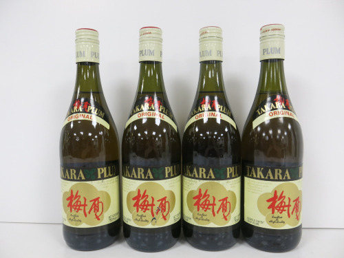 4 x Bottles of Takara Plum Original, 75cl, Aromatised Wine Based Drink.