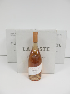 3 x Boxes of 6 x Chateau La Coste Rose d'une Nuit Rose Wine, 2023, 75cl.