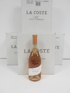 4 x Boxes of 6 x Chateau La Coste Rose d'une Nuit Rose Wine, 2023, 75cl.