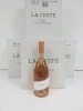 4 x Boxes of 6 x Chateau La Coste Rose d'une Nuit Rose Wine, 2023, 75cl.