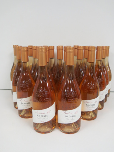 24 x Bottles of Chateau La Coste Rose d'une Nuit Rose Wine, 2023, 75cl.