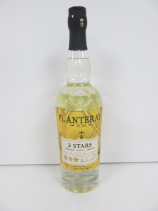 Bottle of Planetary 3 Stars Rum, 70cl.