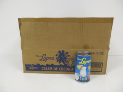36 x Cans of Coco Lopez, Real Cream of Coconut.
