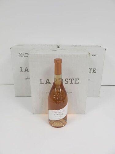 3 x Boxes of 6 x Chateau La Coste Rose d'une Nuit Rose Wine, 2023, 75cl.